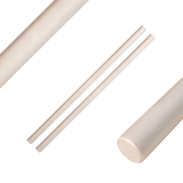 2x Escrima stick white wax wood