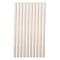10x Escrima stick white wax wood