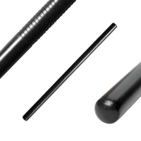Escrima Stock Hartholz - schwarz, mit Griff