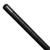2x Black escrima stick / baton with handle