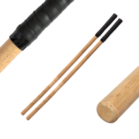 Escrima Stick Ultralight Rattan - Ledergriff, 2er Pack