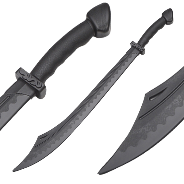 Kung-fu broad sword hard plastic