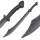 Kung-fu broad sword hard plastic
