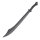 Kung-fu broad sword hard plastic