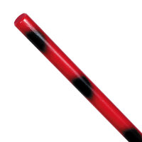 Escrima Stick Rattan - geschält, rot/schwarz