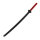 Katana Hartplastik rot/schwarz - Typ L