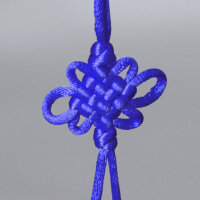 Schwert-Quaste 17 cm blau