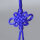 Schwert-Quaste 40 cm blau
