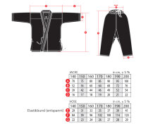 Karateanzug KAGE schwarz 12 oz