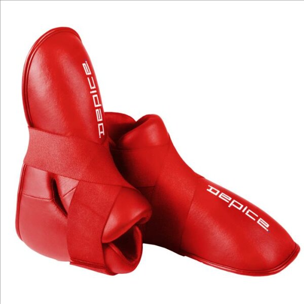 Kickboxing foot protectors red
