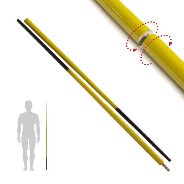 Bo-Stab Carbon zerlegbar konisch gelb/schwarz - 2 Teile