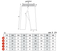 Kickboxhose schwarz - Satinhose 160 cm