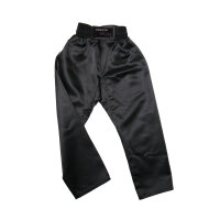 Kickboxhose schwarz - Satinhose 200 cm
