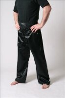 Kickboxhose schwarz - Satinhose 210 cm