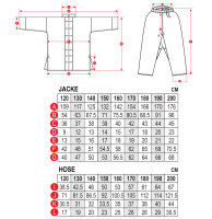 Kung-Fu Anzug CHINA - 140 cm