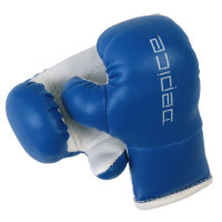 Mini boxing gloves on cord blue