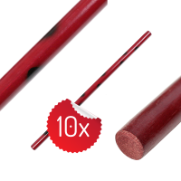 Escrima Rattan - rot/schwarz 10er Pack