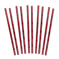 Escrima Rattan - rot/schwarz 10er Pack