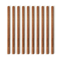 Escrima Hartholz - natur mit Griff, 10er Pack