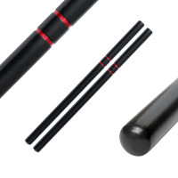Escrima Stock Hartholz schwarz 2er Pack