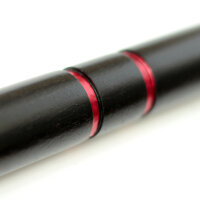 2x Black escrima stick / baton red oak