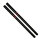 2x Black escrima stick / baton red oak