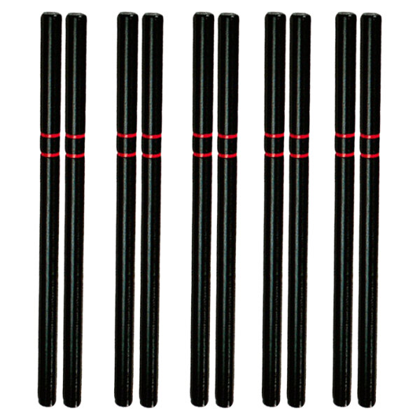10x Black escrima stick / baton red oak