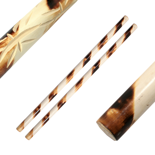 2x Premium escrima stick white wax wood