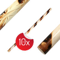 10x Premium escrima stick white wax wood